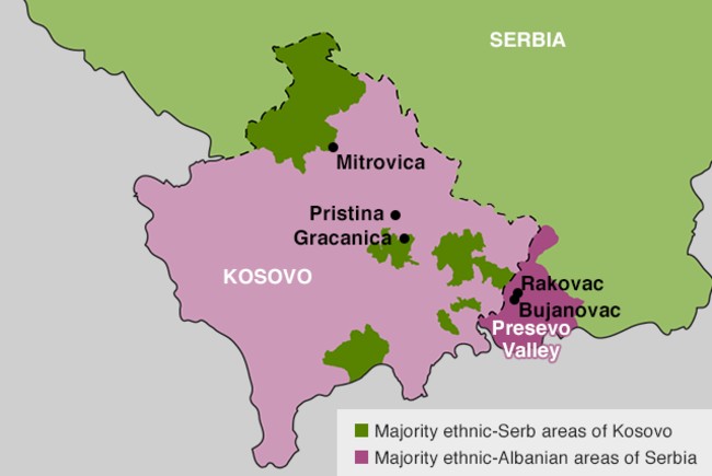 16 07 2019 Serbia Kosovo Map A
